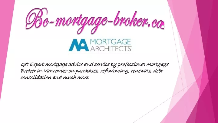 get expert mortgage advice and service