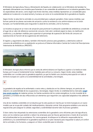 Ángel José Arcéiz comparte las claves para una producción ganadera sostenible
