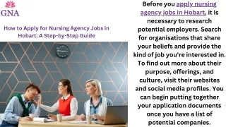 Apply Nursing Agency Jobs Hobart