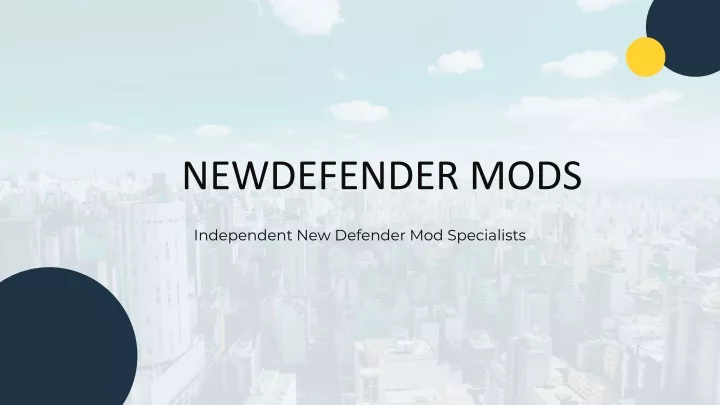 newdefender mods