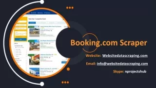 booking com scraper