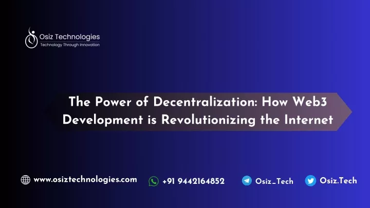 the power of decentralization how web3