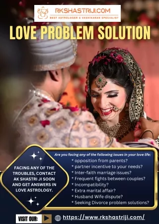 Love Problem Solution | Consult Today |  91 75083 64313