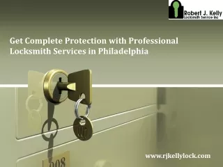 Professional Locksmith Services in Philadelphia