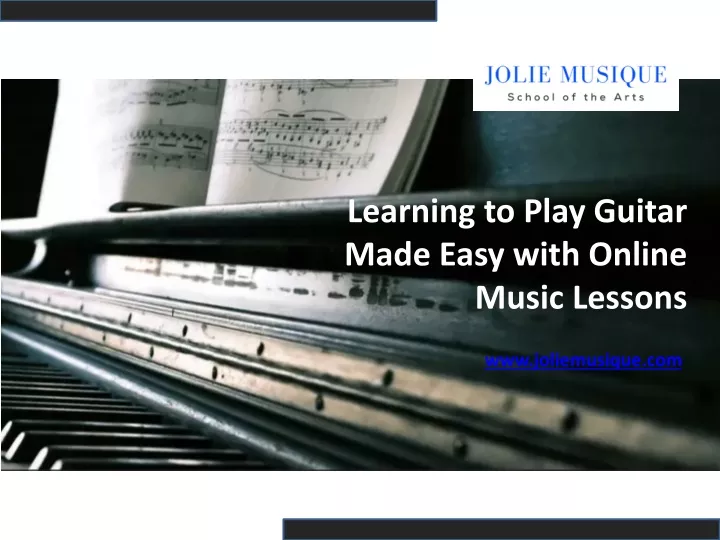 learning to play guitar made easy with online