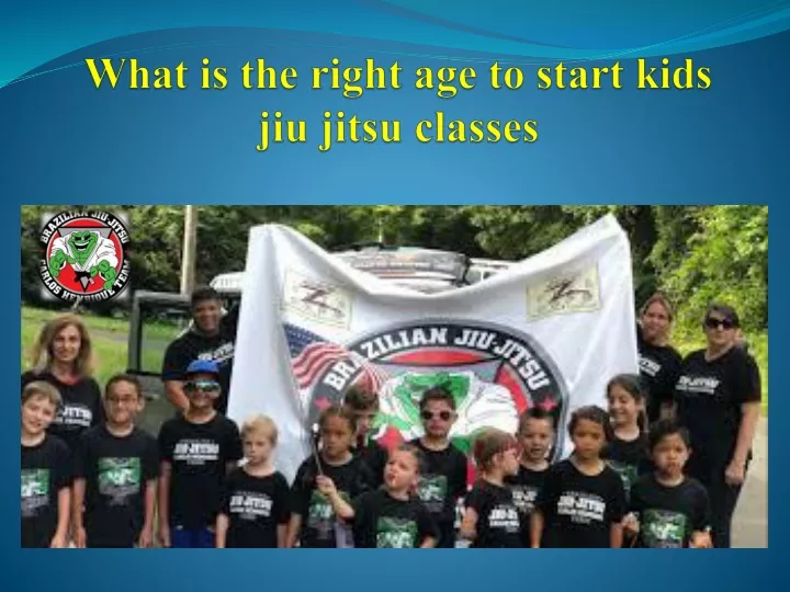 what is the right age to start kids jiu jitsu classes