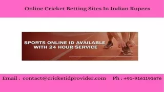 Online Betting Sites In Indian Rupees