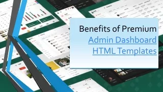 benefits of premium admin dashboard html templates