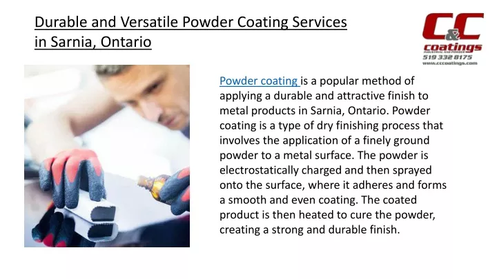 durable and versatile powder coating services