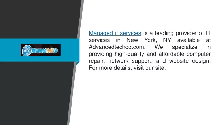 managed it services is a leading provider