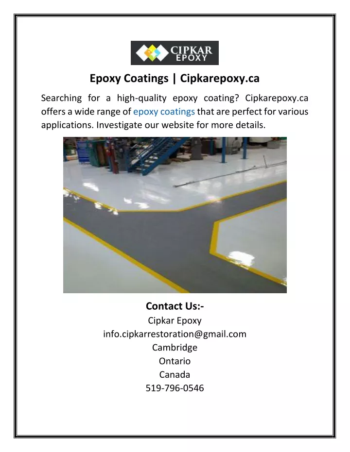 epoxy coatings cipkarepoxy ca