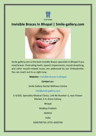 invisible braces in bhopal smile gallery com