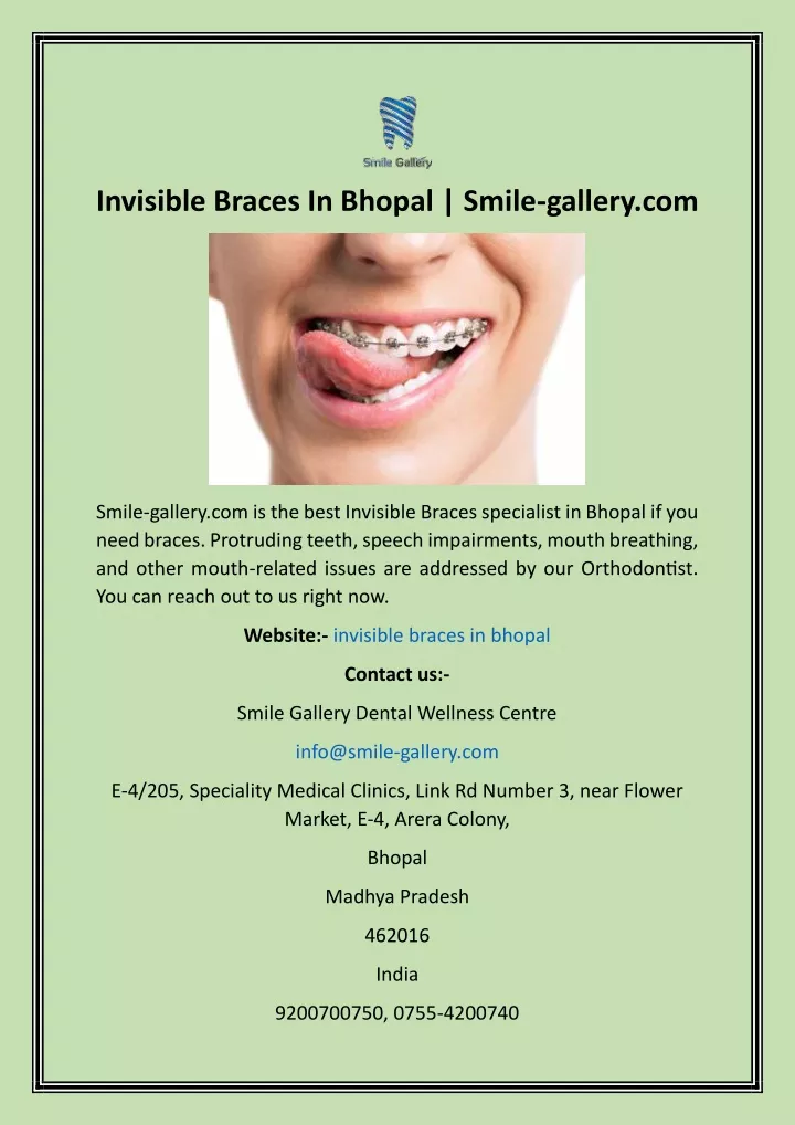 invisible braces in bhopal smile gallery com