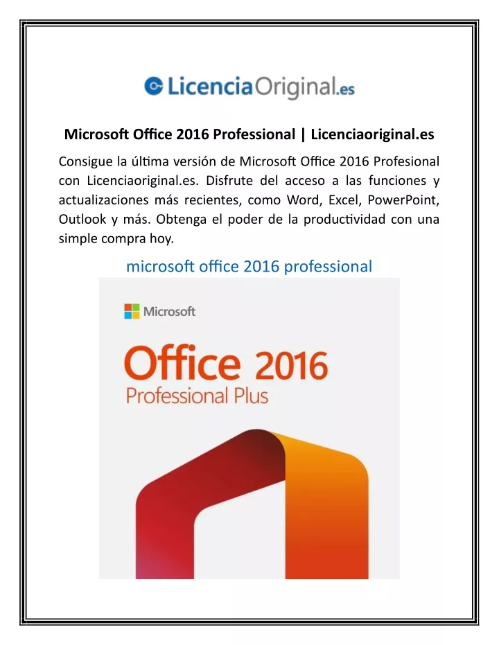 microsoft office 2016 professional