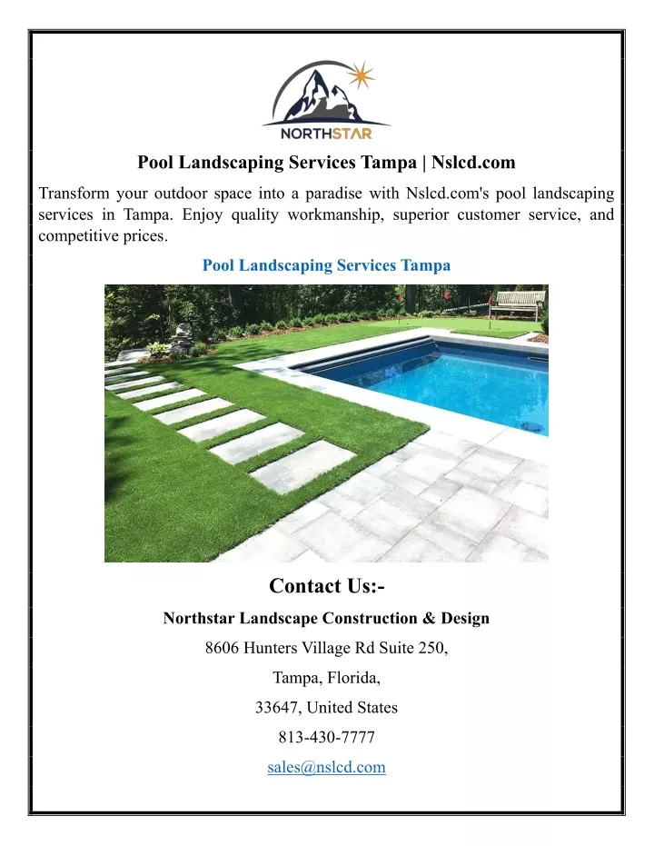 pool landscaping services tampa nslcd com