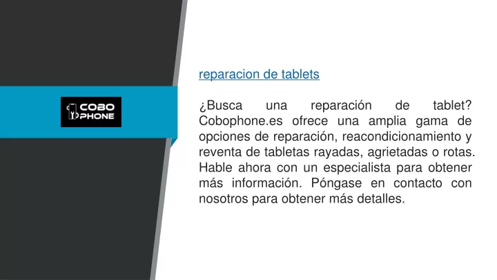 reparacion de tablets busca una reparaci