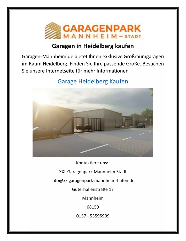 garagen in heidelberg kaufen