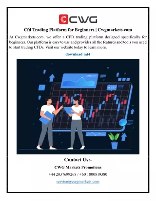 cfd trading platform for beginners cwgmarkets com