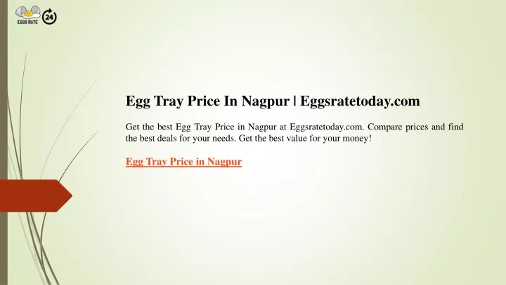 egg tray price in nagpur eggsratetoday