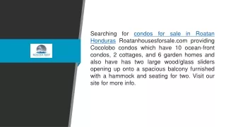 Condos for Sale in Roatan Honduras Roatanhousesforsale.com
