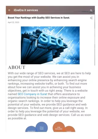 Boost Your Rankings with Quality SEO Services in Surat.