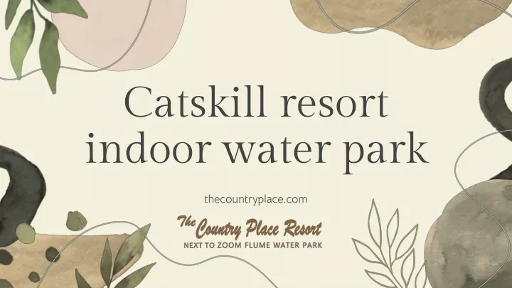 catskill resort indoor water park