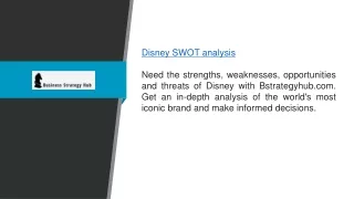 disney swot analysis need the strengths