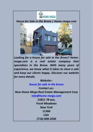 House for Sale in the Bronx  Home-mega.com
