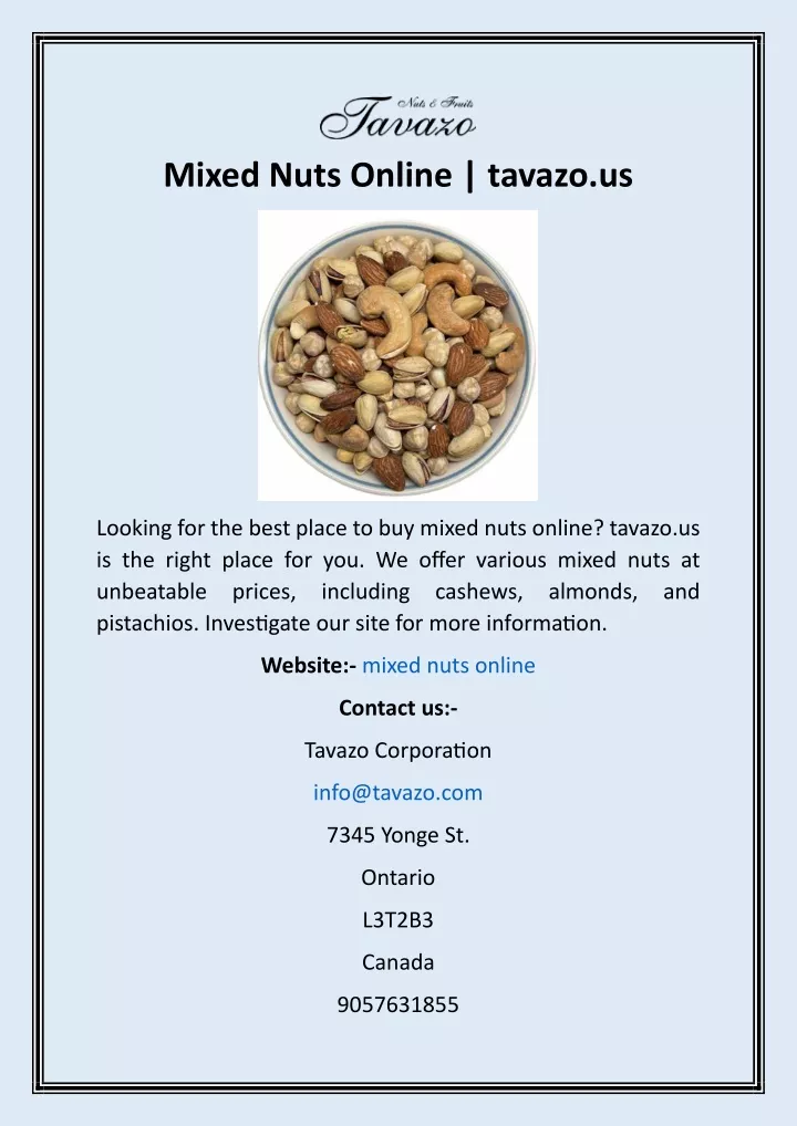 mixed nuts online tavazo us
