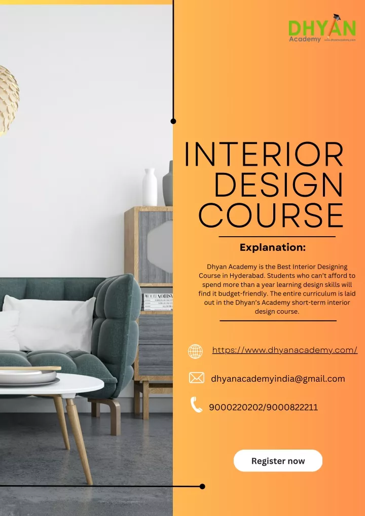 Interior Design Courses After 10th In Hyderabad PPT - Interior Design course in hyderabad PowerPoint Presentation, free