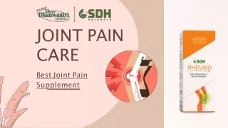 Reduce Joint Pain with Best Joint Pain Supplement
