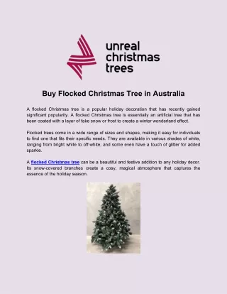 Buy Flocked Christmas Tree in Australia