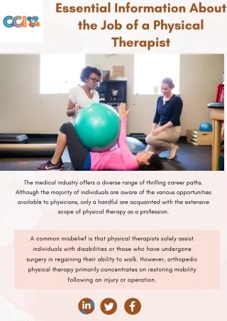 Get The Perfect Travel Physical Therapy Jobs