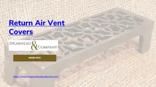 Return Air Vent Covers
