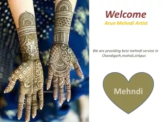Best Bridal Mehndi Artist in Chandigarh