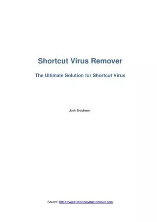 Shortcut Virus Remover
