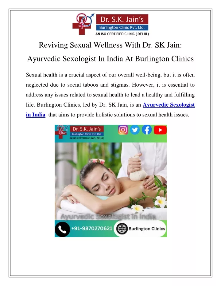 reviving sexual wellness with dr sk jain