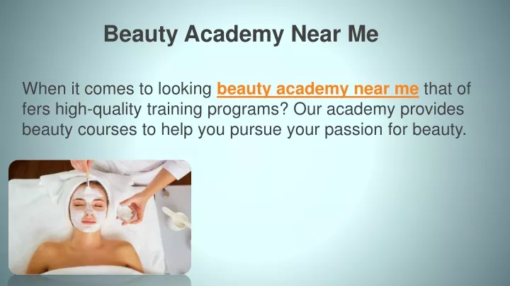 beauty academy near me