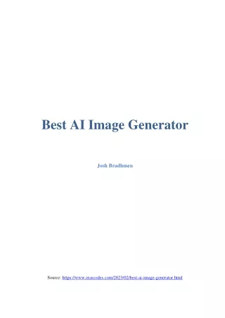 Best AI Image Generator