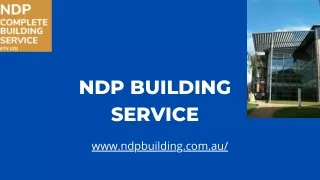 Sustainable Construction in Lake Macquarie with NDP Building