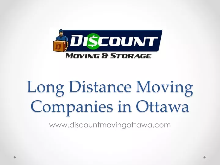 long distance moving companies in ottawa