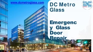 Commercial & Residential Glass Repair Services in Washington DC