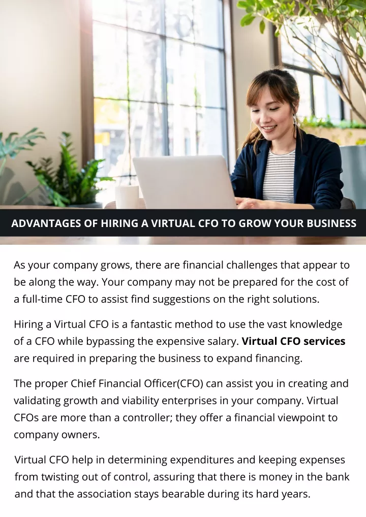 advantages of hiring a virtual cfo to grow your