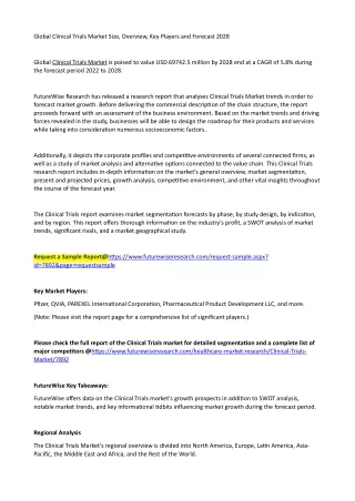 global clinical trials market size overview