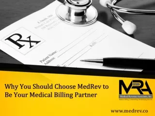 MedRev to Be Your Medical Billing Partner