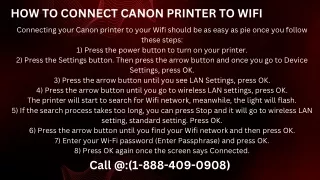 how to connect canon printer to wifi