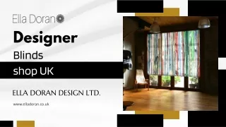 Designer blinds shop UK