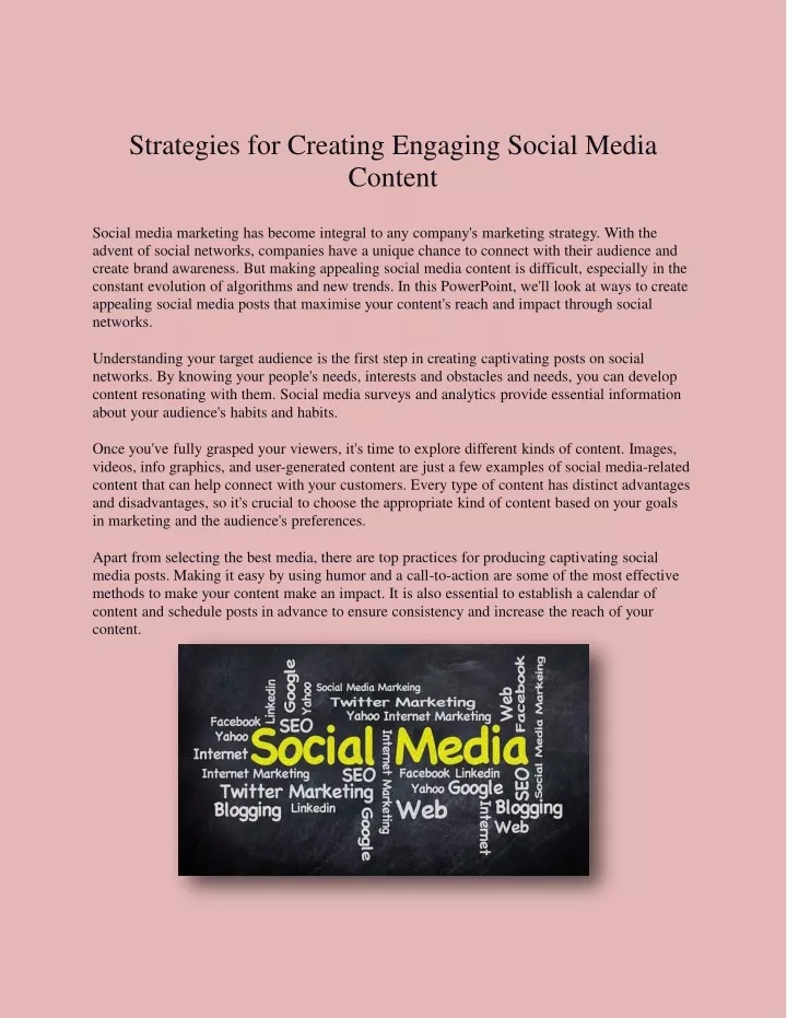 strategies for creating engaging social media