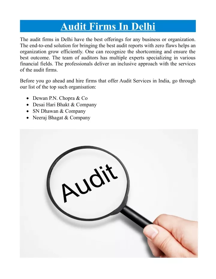 audit firms in delhi