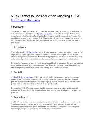 5_Key Factors to Consider When Choosing a UI & UX Design Company